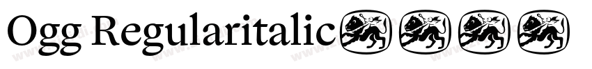 Ogg Regularitalic字体转换